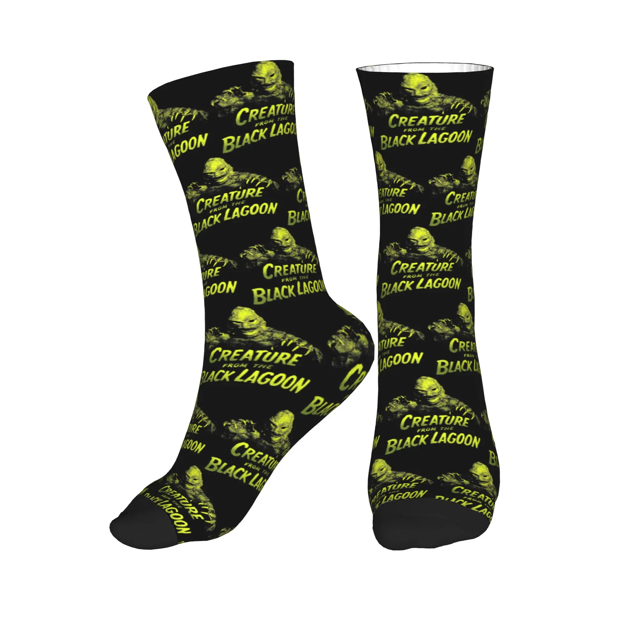 

All Seasons Creature from the Black Lagoon Sport Middle Tube Socks Super Soft Crew Socks Funny Stockings for Men Women