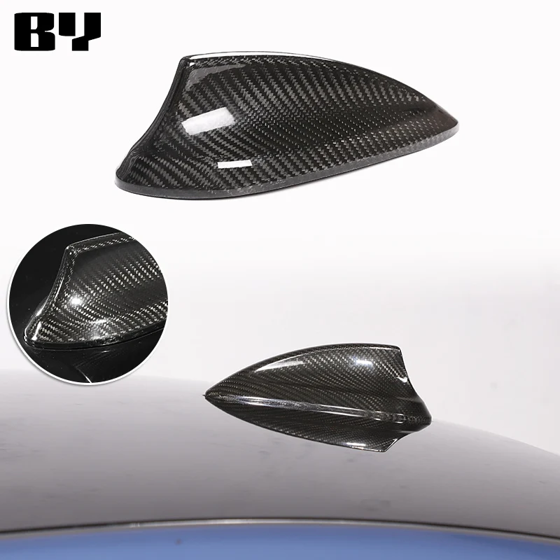 For BMW 2 Series/3 Series/4 Series/New 5 Series/M2/M3/M4 Radome Auto Parts Real Carbon Fiber Roof Shark Fin Radome Sticker