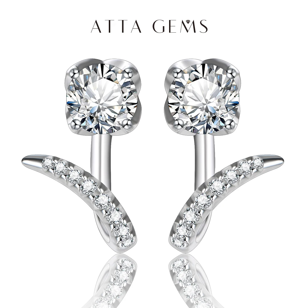 

New Arrivals Moissanite Diamond Stud Earrings Sterling Silver Earrings Stud 925 Moissanite Earrings Engagement Jewelry for Women