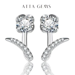 New Arrivals Moissanite Diamond Stud Earrings Sterling Silver Earrings Stud 925 Moissanite Earrings Engagement Jewelry for Women
