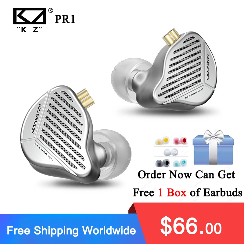 

Проводные наушники KZ PR1 Planar Driver In Ear проводные наушники, музыкальные наушники HiFi монитор с басом Earbuds, Спортивная гарнитура