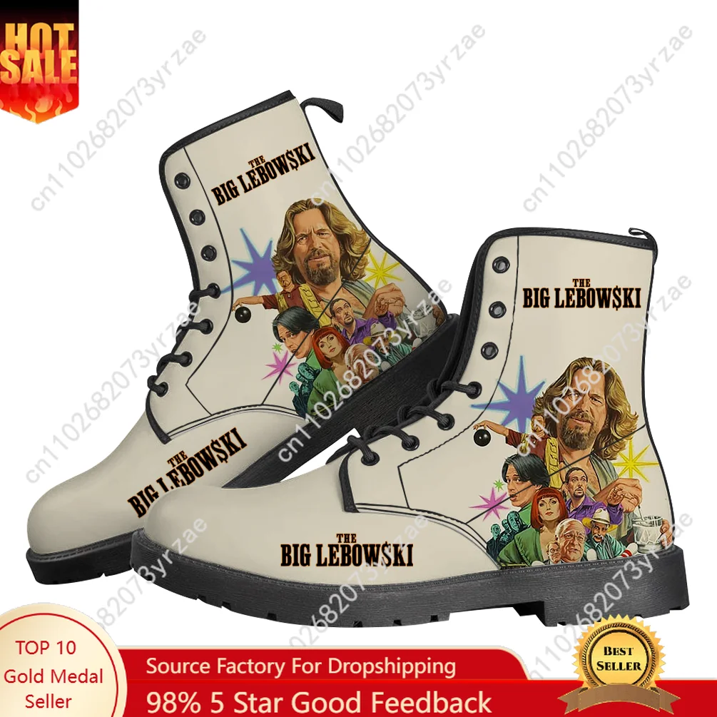 

Ботинки «Большой Лебовски», мужские и женские повседневные ботинки для подростков, уличная обувь высокого качества, повседневная легкая модная обувь с узором на заказ