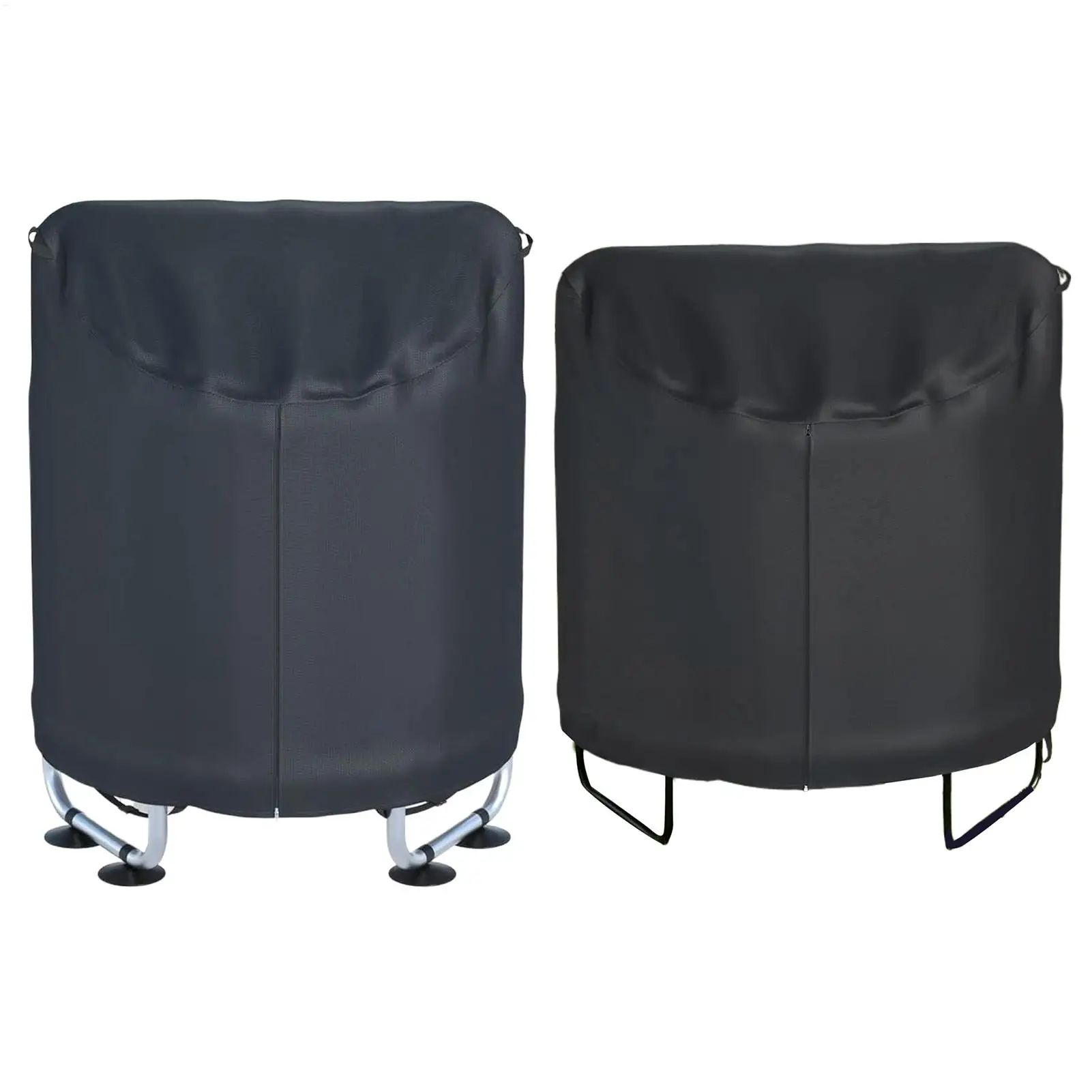 

Round Trampoline Cover with Drawstring Buckle Waterproof Sun Shade Outdoor Jumping Bed Cover for Kids Fence Protection Rain UV