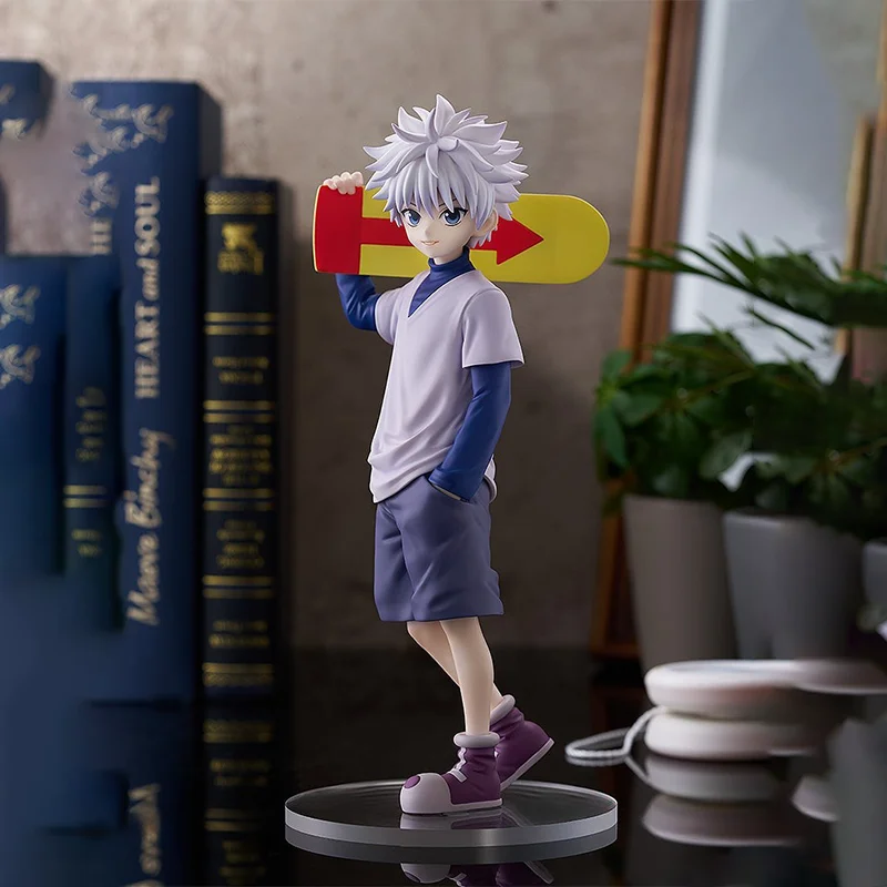 【100%original】GOOD SMILE COMPANY  Hunter × Hunter - Killua Zoldyck Pop Up Parade L H=21CM Garage Kit Action Figure Gifts Toys