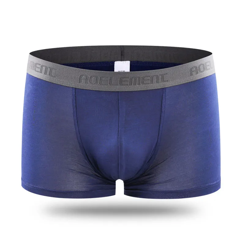 

2PCS Plus Size Men's Modal Boxer Briefs, Loose Oversized Fat Guys Casual Underwear