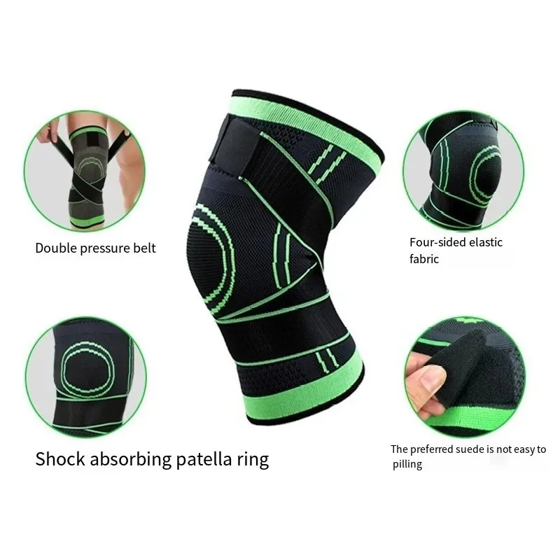 1Pc Knee Pads Braces Sports Support Kneepad Men Women for Arthritis Joints Protector Fitness Compression Sleeve Accessories