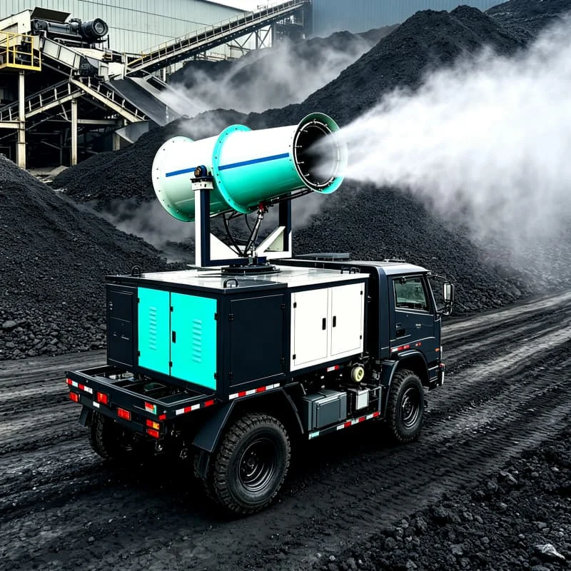 Anti Corrosion Fog Cannon Sprayer 60m Mist Dust Control For Steel Plant Cement Factory Salt Air Environment Customized