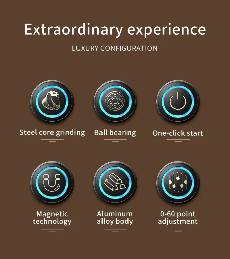 ZILONG アルミ合金バリ円錐コーヒーグラインダーマシン 48 ミリメートルシングル投与コーヒーエスプレッソグラインダーマシン