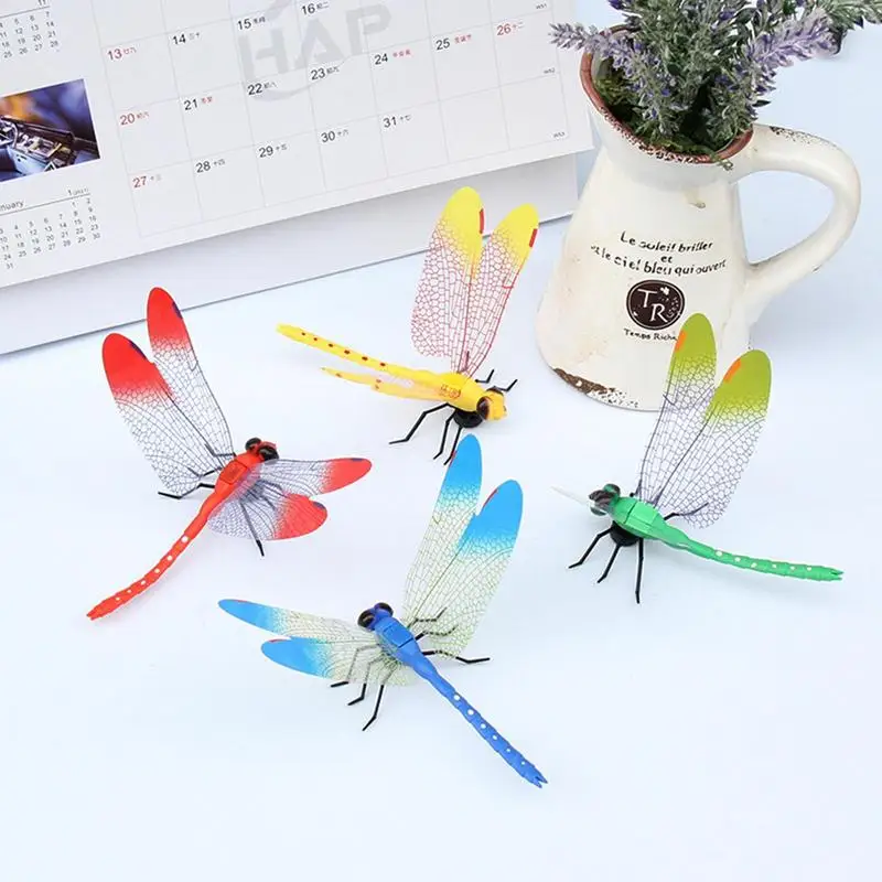 Outdoor Fly Repeller Dragonfly Shape Lifelike Realistic Fly Trap Gnat Trapper Safe Gnat Catcher For Fishing Outings Climbing