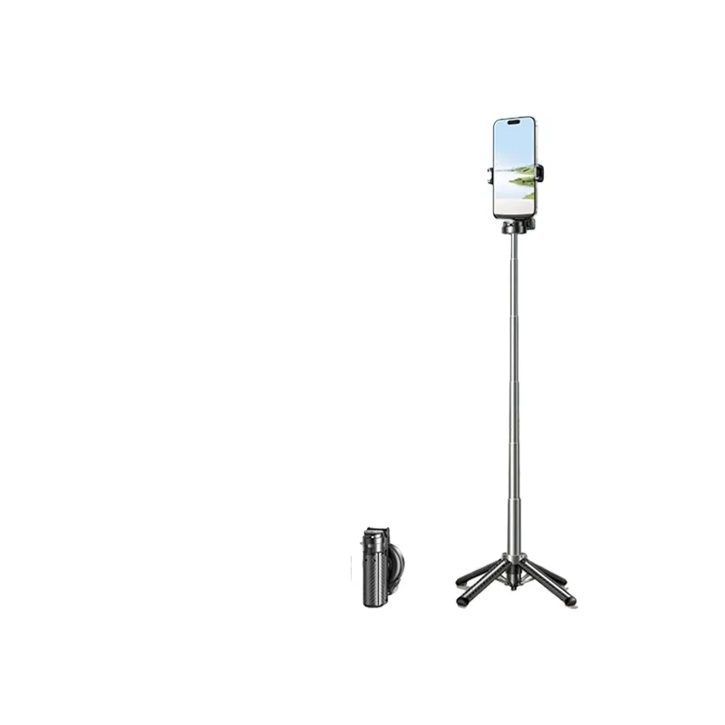 Mini selfie stick, floor tripod, portable camera artifact, mobile phone holder rotates 360 degrees and handheld anti-shake.