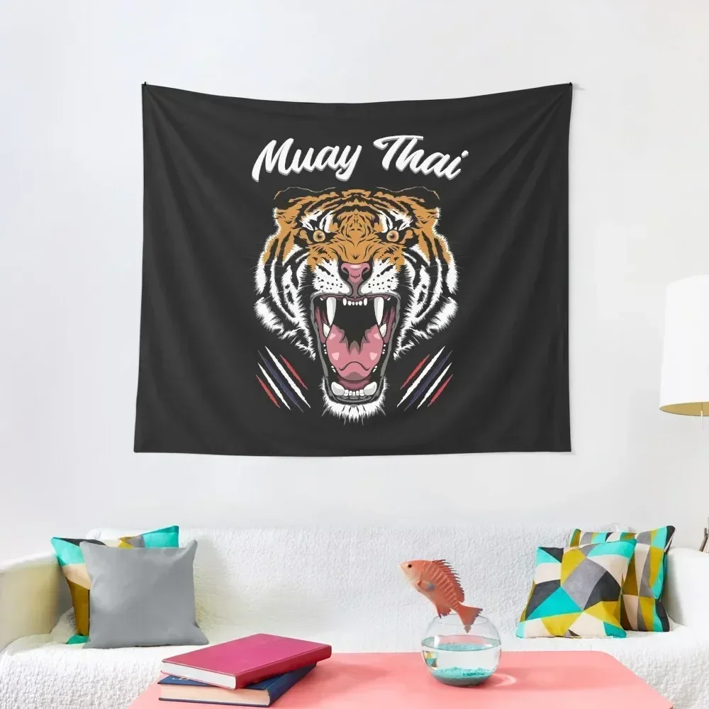 

Muay Thai Men Kickboxing Tiger - Toi Muay Thailand Classic T-Shirt Tapestry Kawaii Room Decor Wall Coverings Tapestry