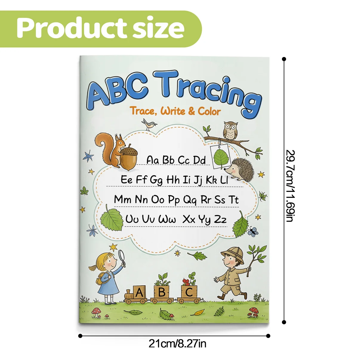 ABC Tracing Book for Kids Workbook to Trace Write and Color Letters Learn Alphabet Handwriting and Build Early Writing Skills