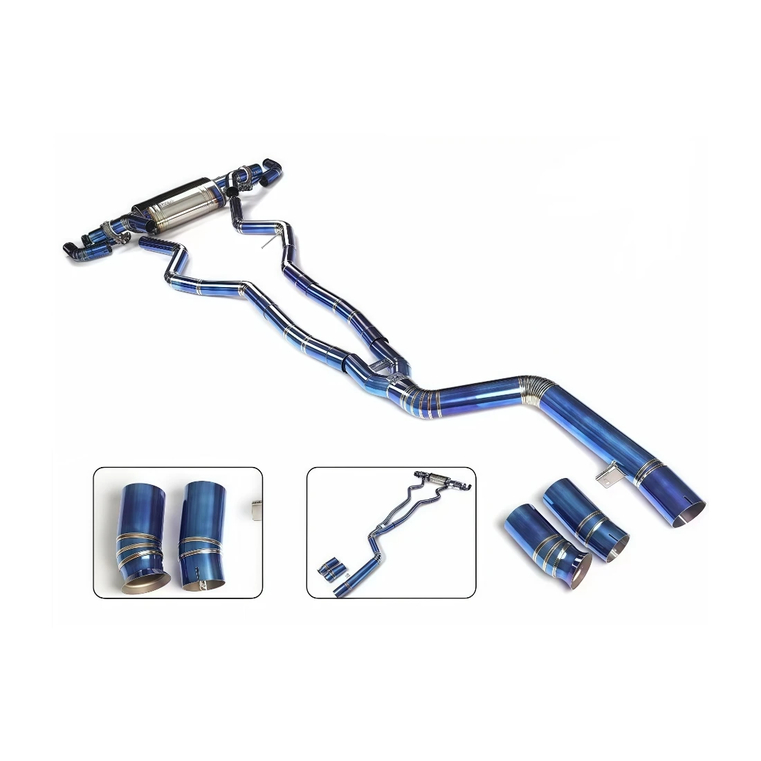 BMW M340i M340 G20 B58 3.0T 2019-2024 обратный клапан из титанового сплава, выпускная система, клапан возврата, выпускной клапан