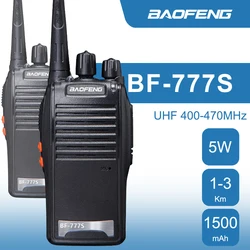 Baofeng BF-777S Dual Band Ham radyo Walkie Talkie 777S UHF 400-470MHz taşınabilir iki yönlü radyo açık avcılık kamp için