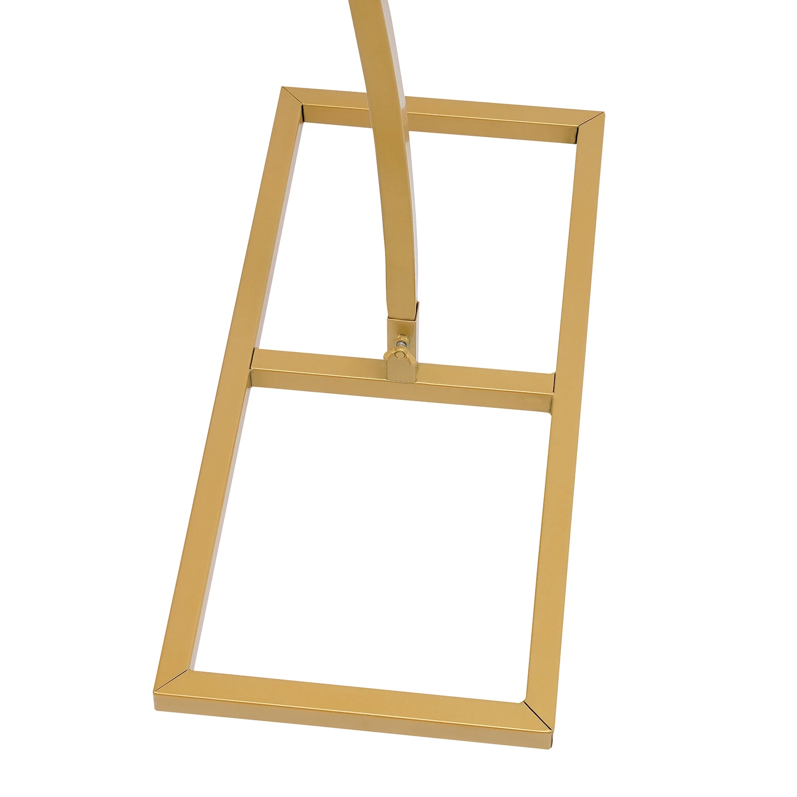 Metal casamento Arch Frame, Coração-Shaped Archway Flor Balão Backdrop Stand, Gold Rack