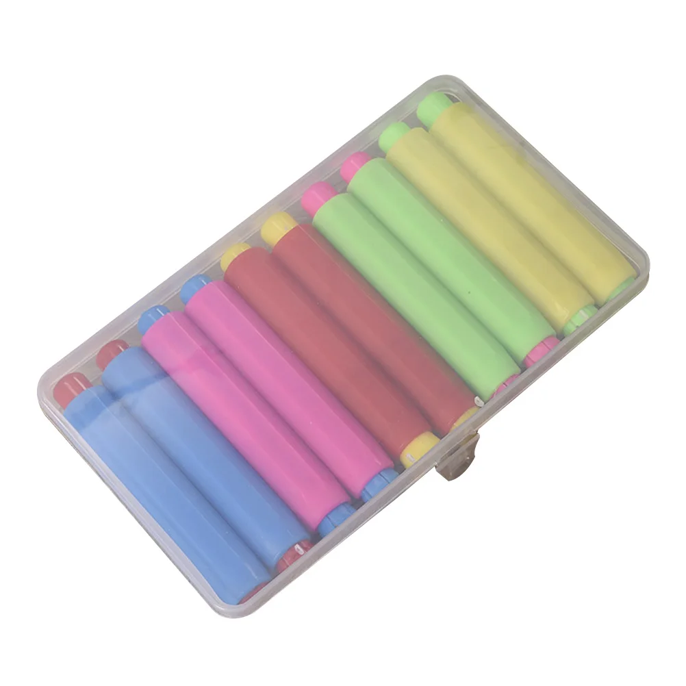 10 قطع من حامل البلاستيك للأطفال لتخزين الطباشير صديق للبيئة للمدرسة والمنزل أداة الكتابة للأطفال مجموعة مشابك الطباشير #5