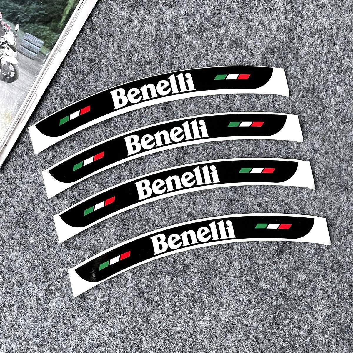 

Motorcycle Wheel Stickers Reflective Rim Decal Benelli Logo Stripe Tape Accessorie for Benelli imperiale 400 TRK502 BN302 TNT125