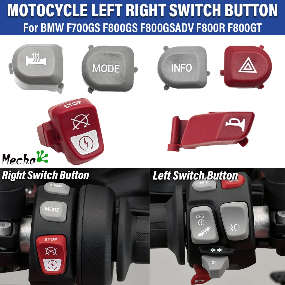 Motorcycle Accessories Left Right Switch Button Cover For BMW F800GS F700GS F800GSADV F800GT F800R F800GS ADV F 800 R F 700 GS