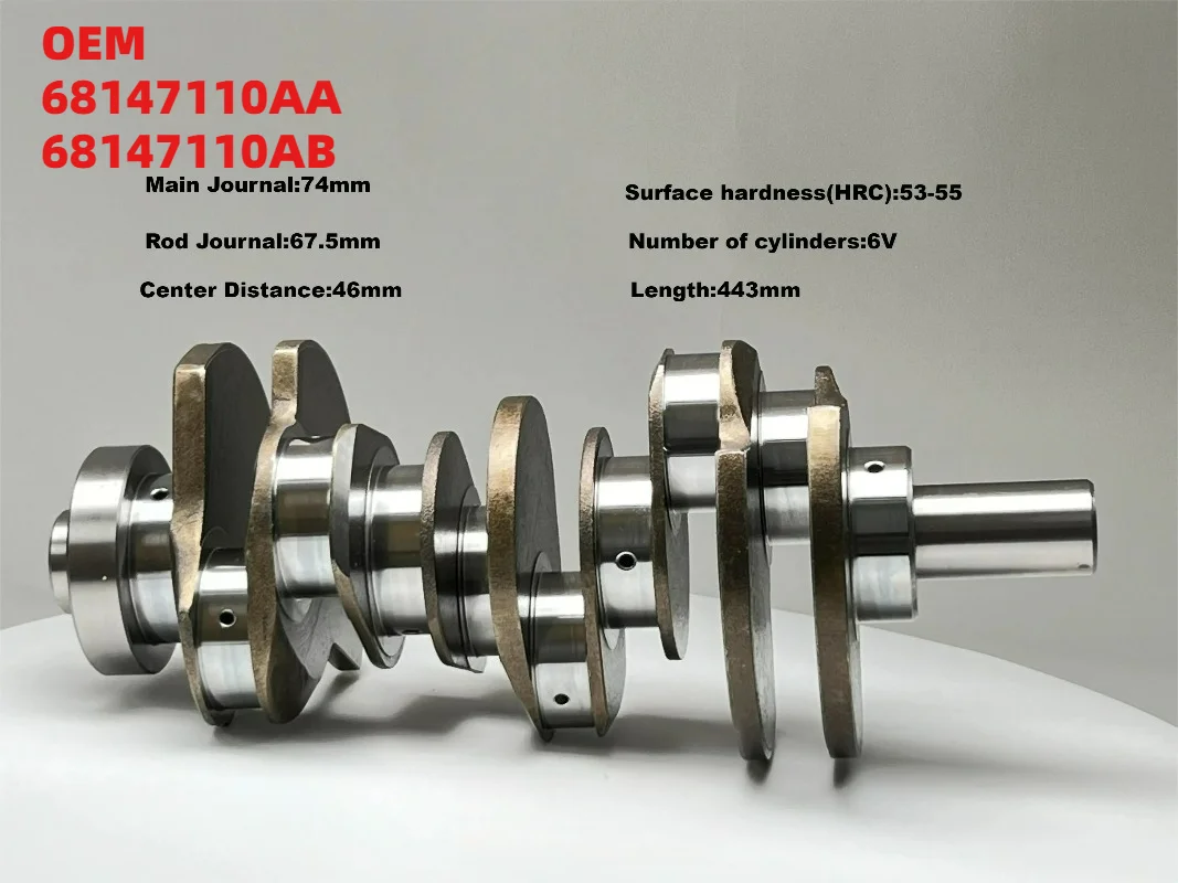 

Professional OEM 68147110AA 68147110AB Crankshaft