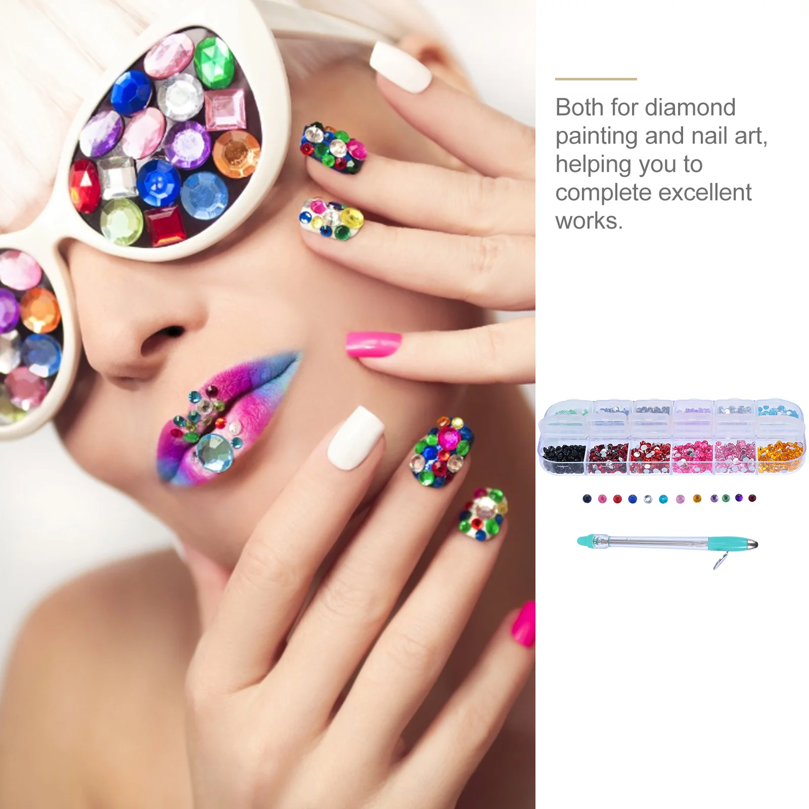 

1 set 1 Set Of Point Kit Diamond Embroidery Accessories Rhinestone Pointing Pen For Diy Handicraft Manicure Painting Tools Drill