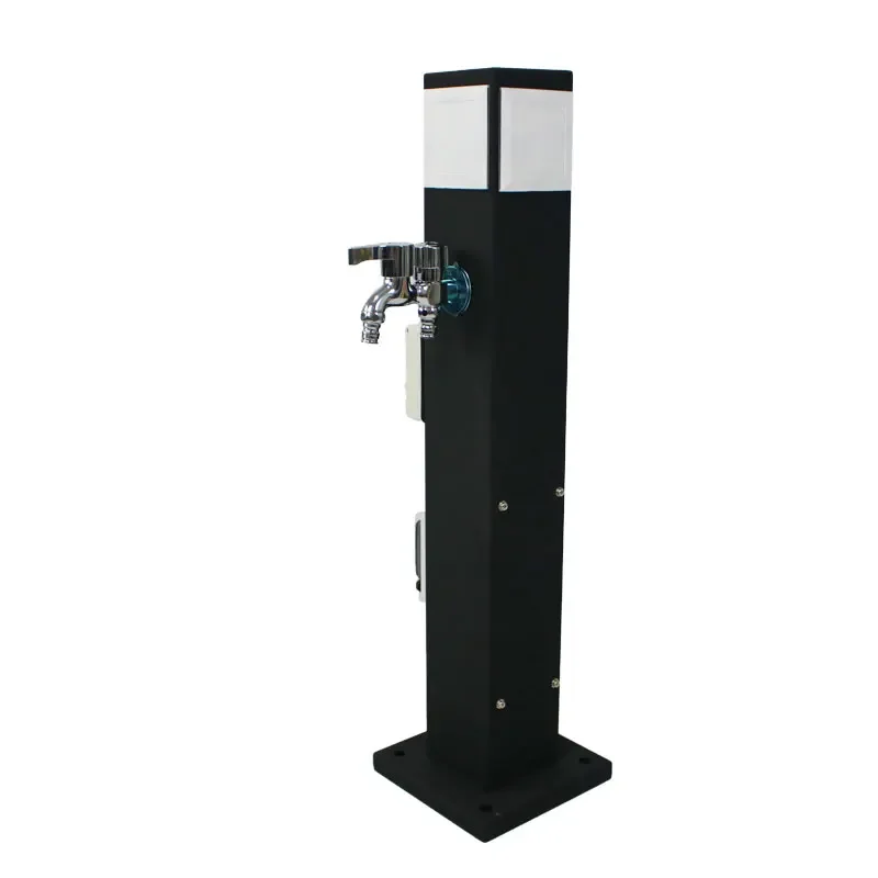 outdoor courtyard stainless steel waterproof vertical socket water and electricity pile