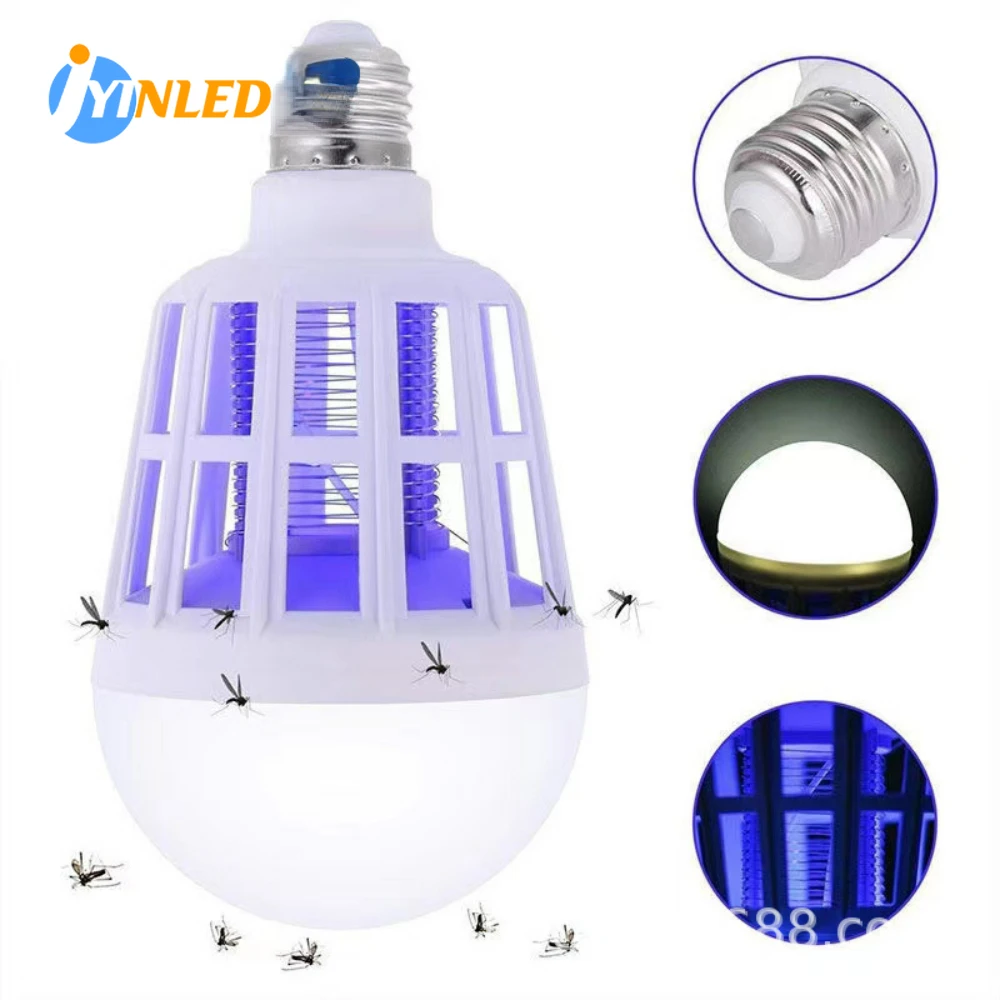 Multipurpose LEDwall mounted fly control lamp Outdoor electric shock stick catching restaurant garden mosquito control lamp 220V