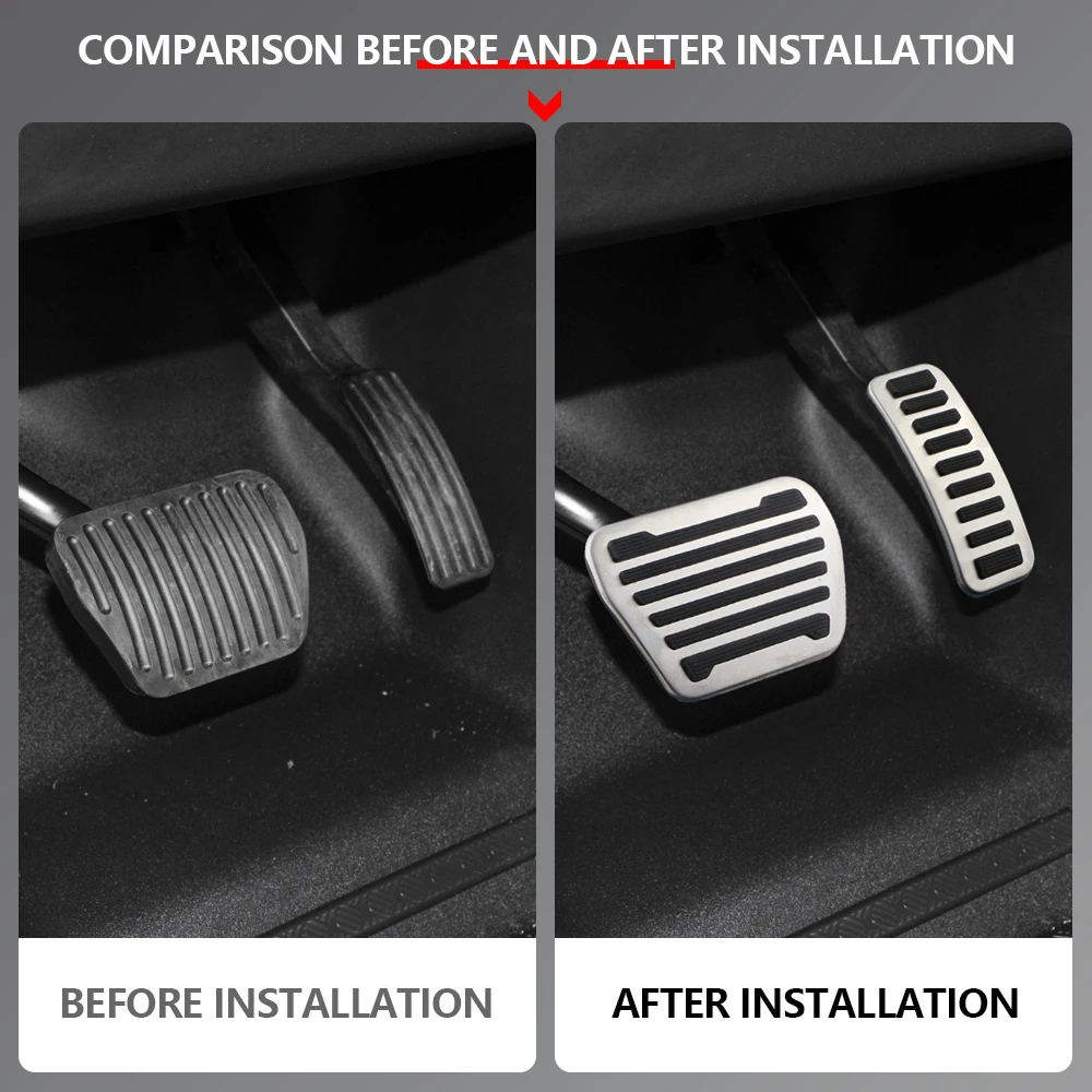 Edelstahl-Auto-Gas-Bremspedalabdeckung für Land Rover Discovery 5 2014–2020 Defender 110 2020 Range Rover Vogue 2013–2020 – Detail 9
