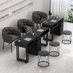 Nagel Tafel Manicure Bureau Apparatuur Dressing Stofafscheider Salon Receptie Professionele Tafels Mesa De Esthetische Maquillaje