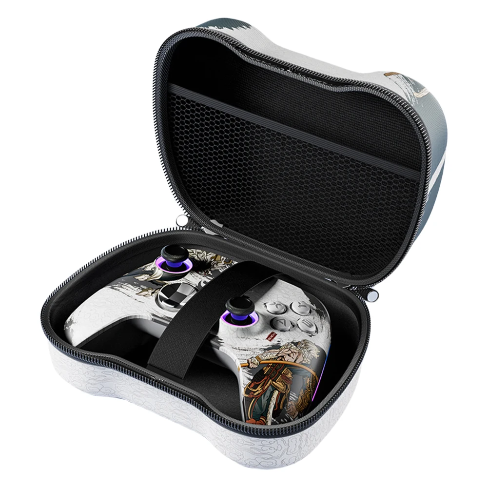 EVA Controller Bag Cover Shockproof Handle Storage Box with Mesh Pocket Protective Case for Nintendo Switch Pro/PS5/Xbox Gamepad