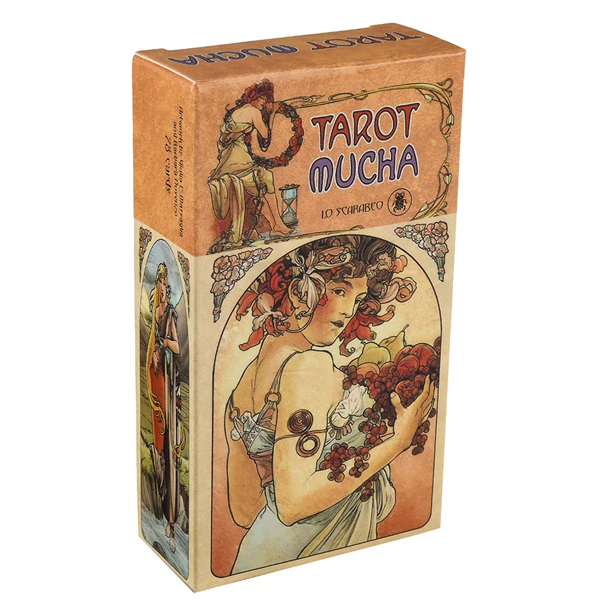 Tarot Mucha Cards A 78 Oracle English Visions Divination Edition Borad Playing Games