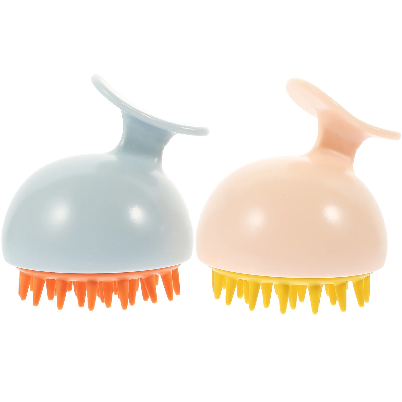 

2Pcs Silicone Head Wash Brush Scalp Massager for All Hair Types Lightweight Scalp Scraper for Home and Travel Convenience