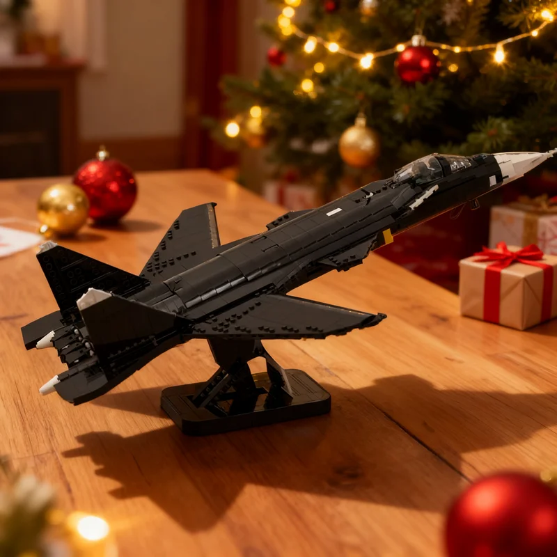 1968pcs MOC Creator Expert 1:35 Scale Su-47 Berkut Model Christmas Gift Creative Collectible Living Room Home