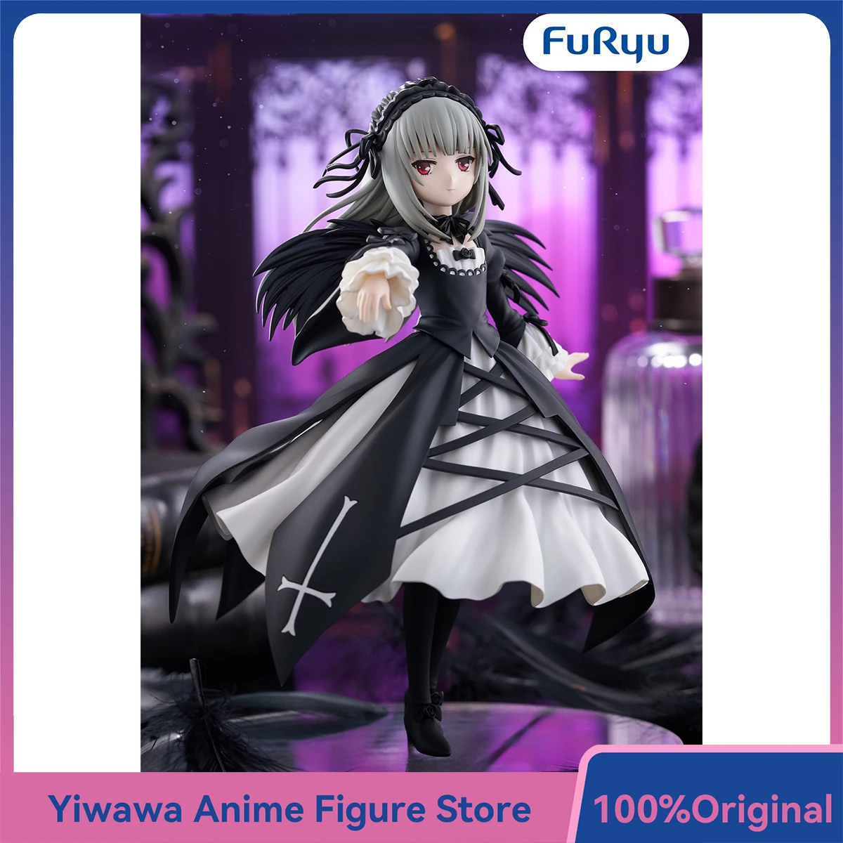 

Newest FuRyu Trio-Try-iT Rozen Maiden Suigintou Mercury Lamp Anime Figures Collectible Model Toy Bishoujo Ornament Gift