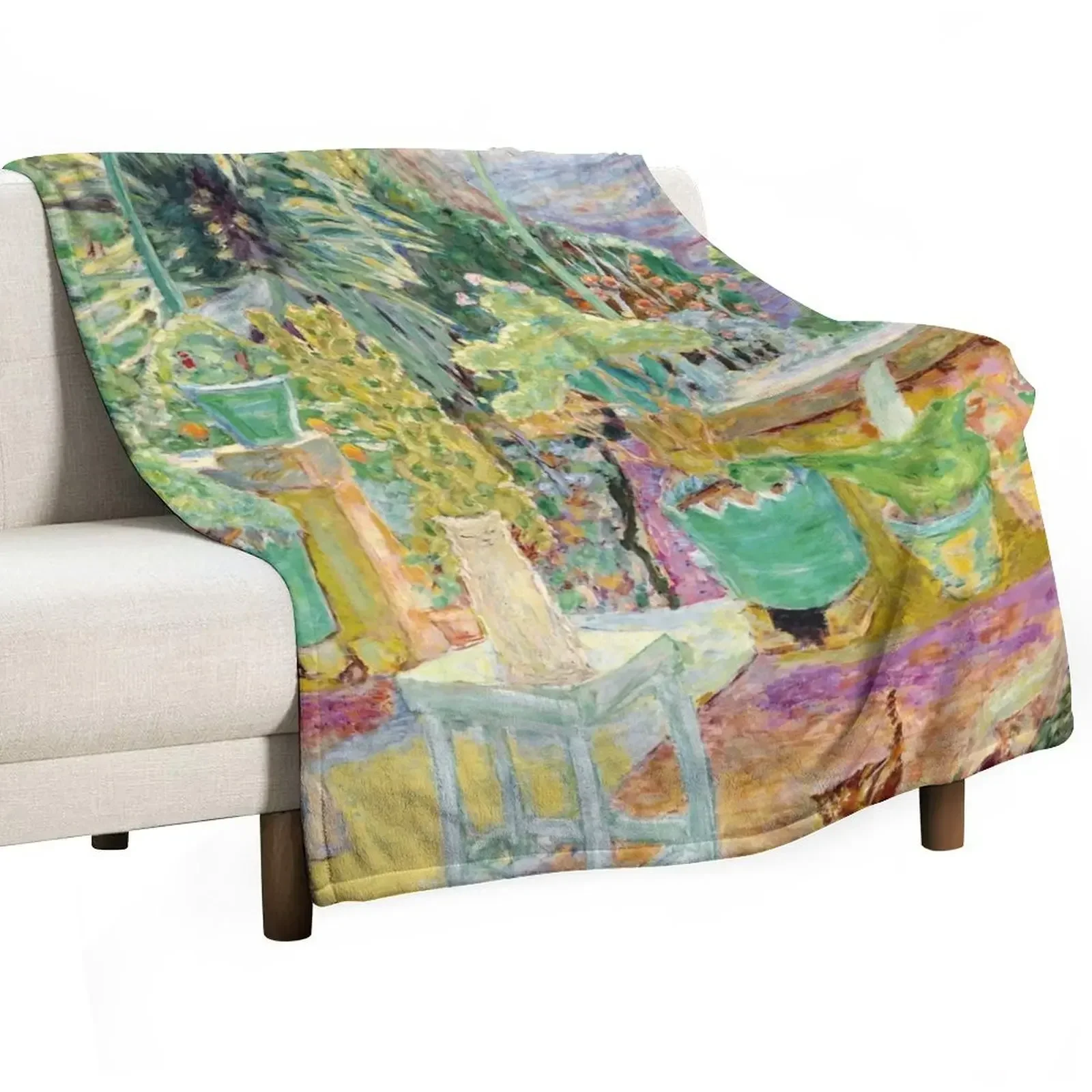Pierre Bonnard - La Terrase de Grasse - French Painter Throw Blanket For Baby for sofa Camping Summer Blankets