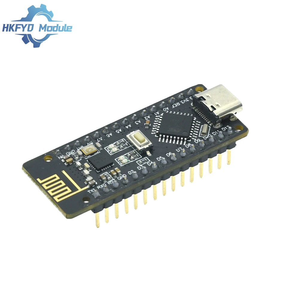 RF-Nano for Arduino Nano V3.0, Micro USB Nano Board ATmega328P QFN32 5V 16M CH340, Integrate NRF24L01+2.4G wireless