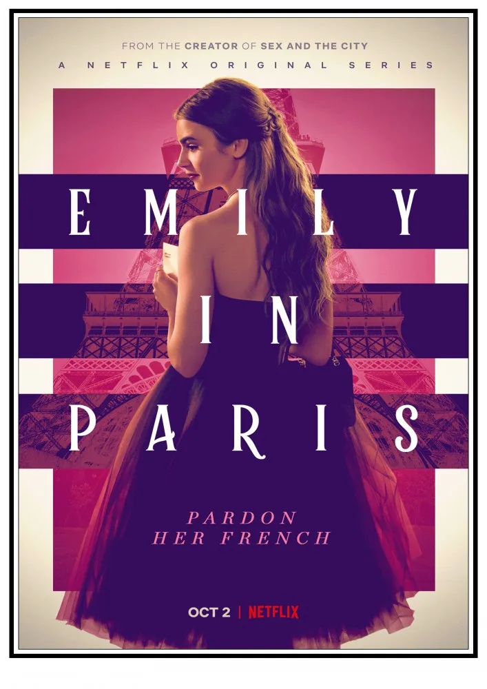 Emily in Paris Movie Print Art Canvas Poster per soggiorno Decor Home Wall Picture