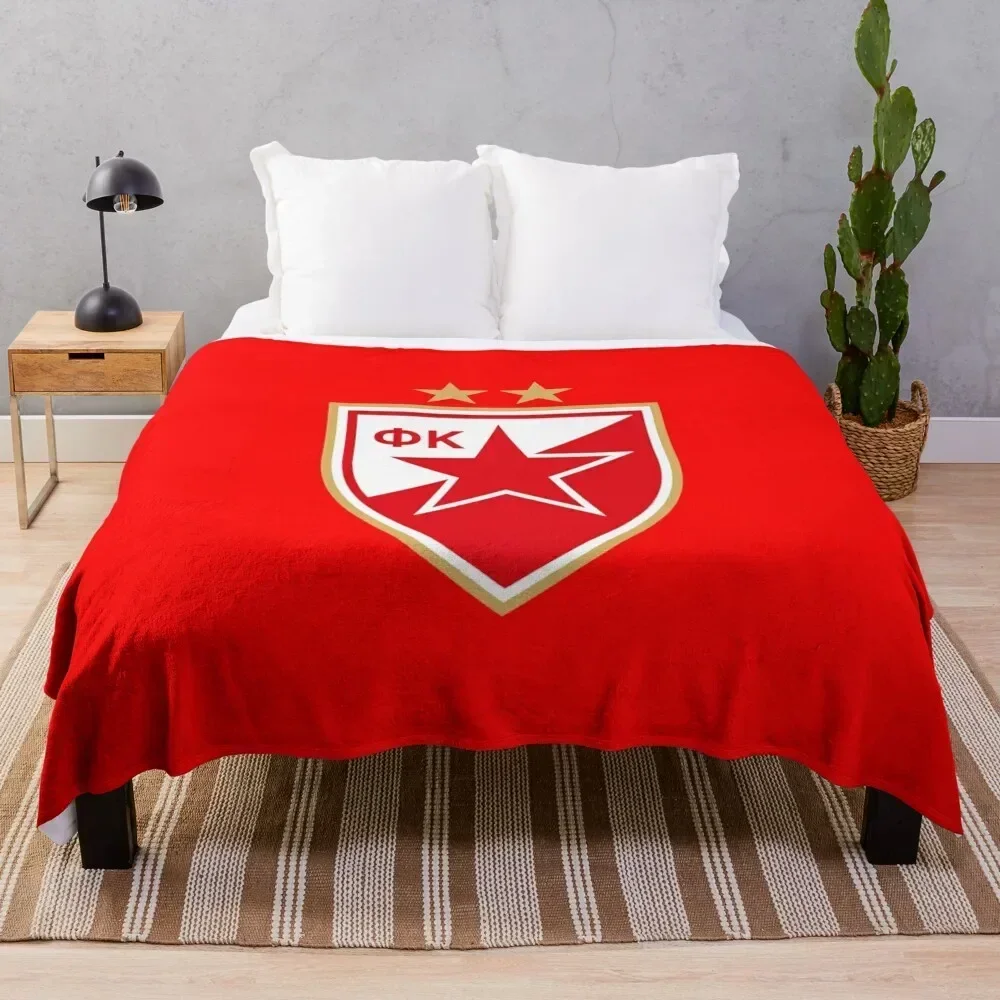 

Crvena Zvezda Red Star Belgrade Throw Blanket Cute wednesday blankets ands Blankets