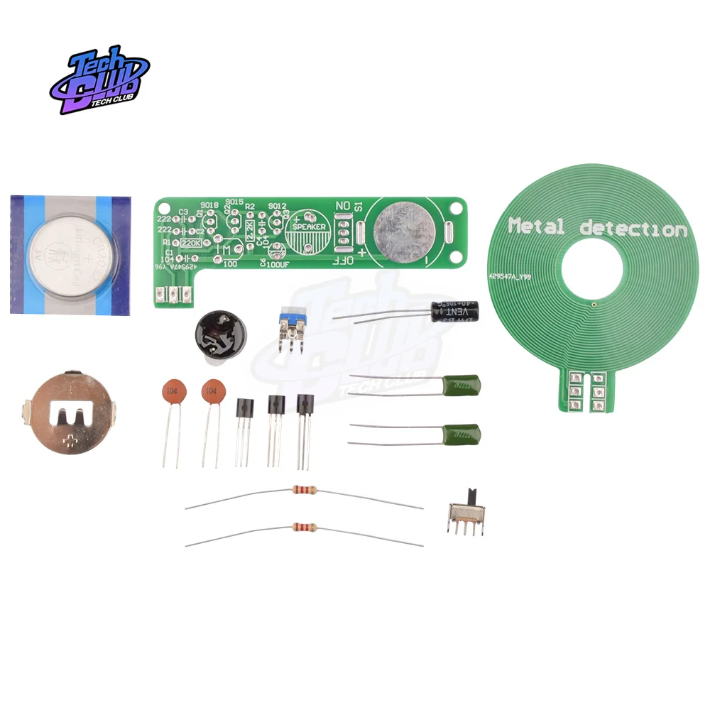 DC 3V-5V Metal Detector Kit Electronic Kit Sensor Board Module DIY Electronic Part Metal Detector DIY Kit Accessories