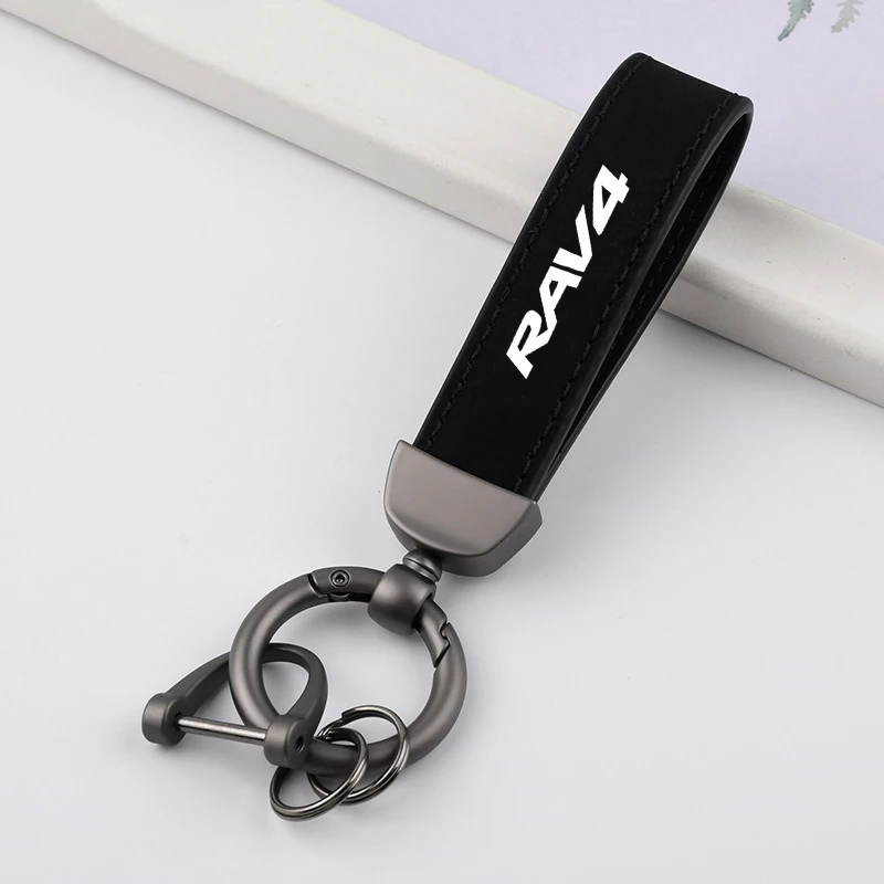 

Exquisite Fashion Car Keychain Portable Keyring Men Women Gift Key Chain Auto Styling Accessories For Toyota RAV4 2020 2021 2022