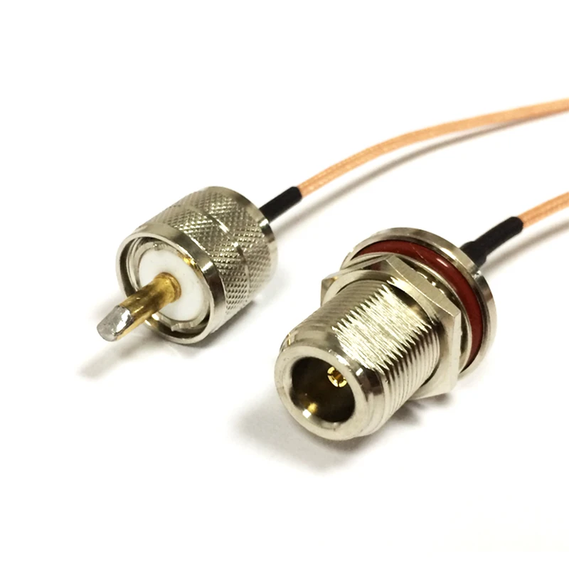 New Modem Coaxial Pigtail UHF  Male PL259 Connector Switch   N   Female Jack  Connector  RG316 Cable 15CM 6