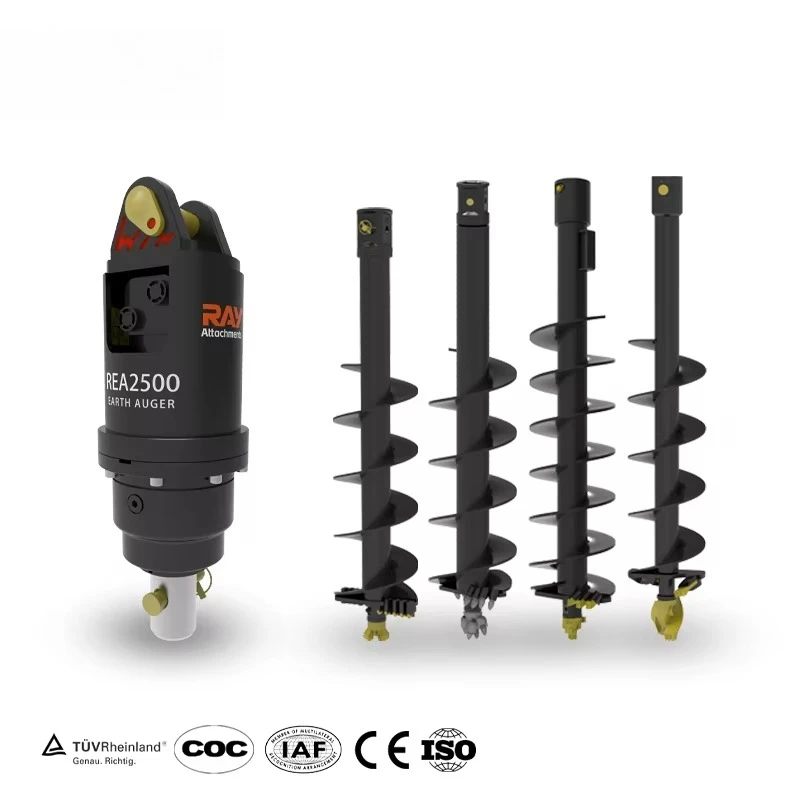 

High-Torque Hydraulic Auger Drill for Tractor Crane Backhoe Ideal for Earth Drilling