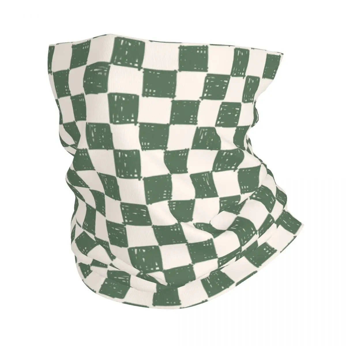 

Hand Drawn Checkerboard Check Wrap Scarf Merch Neck Cover Checked Checkered Bandana Multi-use Hiking Balaclavas