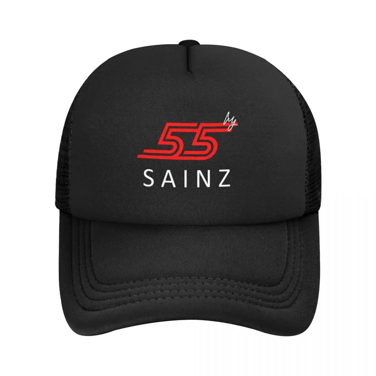 

Carlos Sainz Jr F1 Signature Graphic - Dark Mesh Baseball Caps Snapback Baseball Hats Casquette Outdoor For Men's And Women's