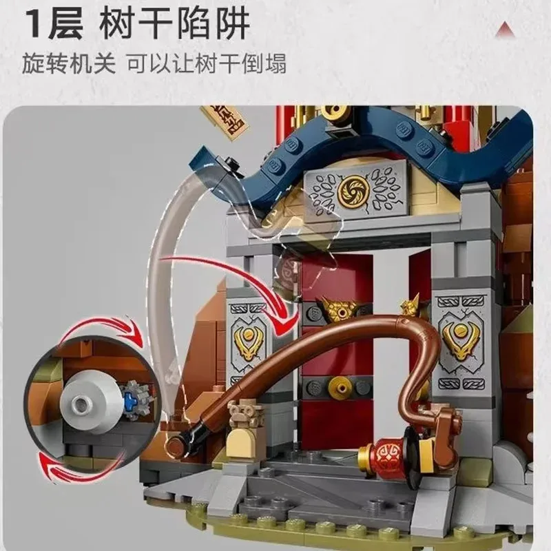 Compatible Sets Ninja Series Building Blocks Temple of the Dragon Energy Cores Tree House Children's Toys Assembling Gifts 71795