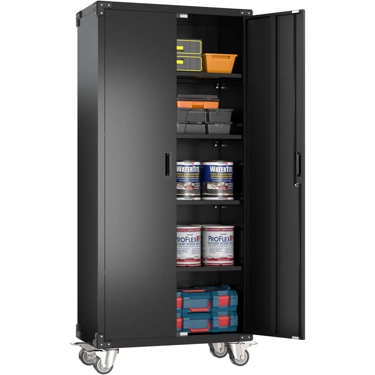 Garage Storage Cabinet with Wheels,72