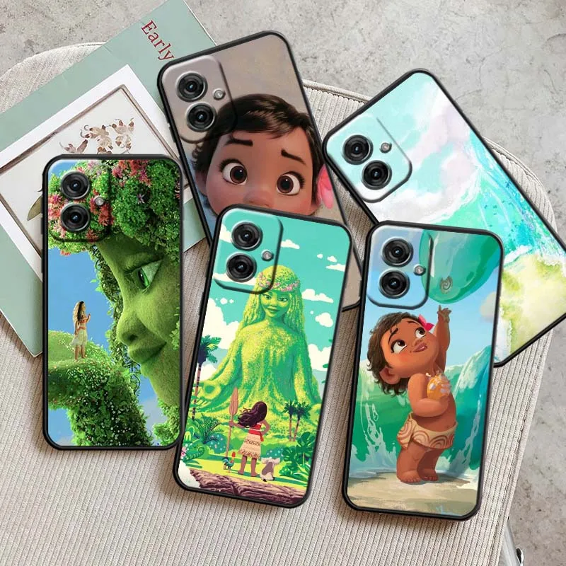 

Disney Moana Ocean Cute For Motorola G85 Edge 50 G24 G35 G14 G04 40 G72 G34 G31 G Stylus G54 G13 G32 5G Black Phone Case