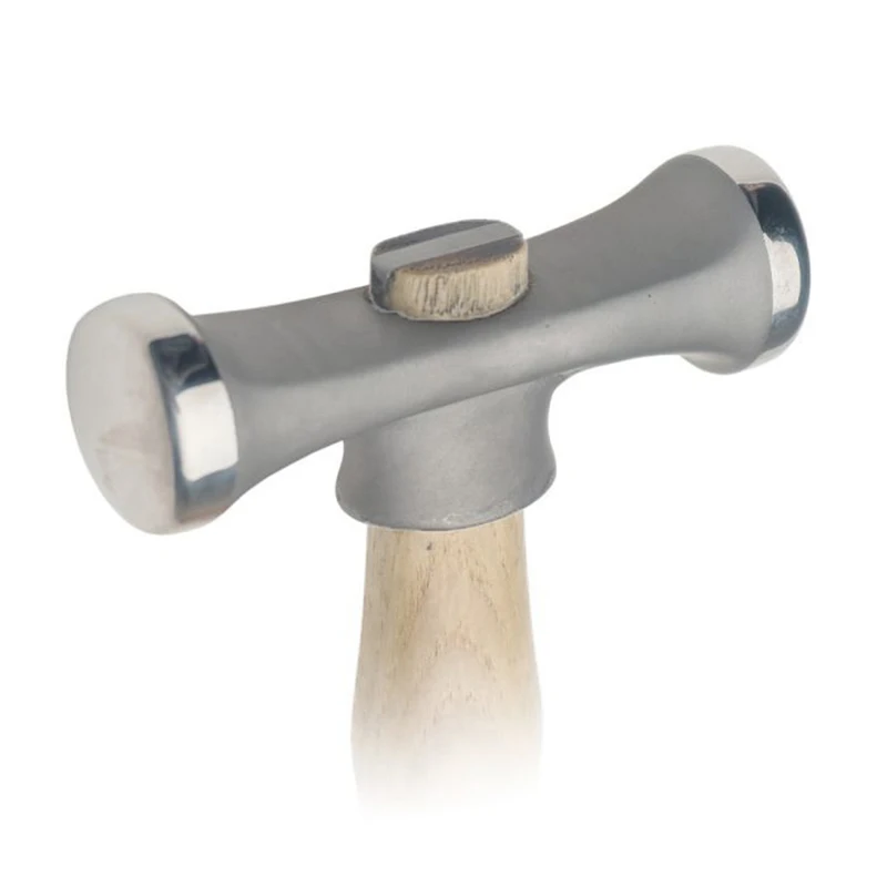 

Fretz Maker MKR-1 Mid-Size Planishing Hammer Rounded & Flat Dual Faces Polished Steel for Smoothing Texturing Jewelry Metalwork