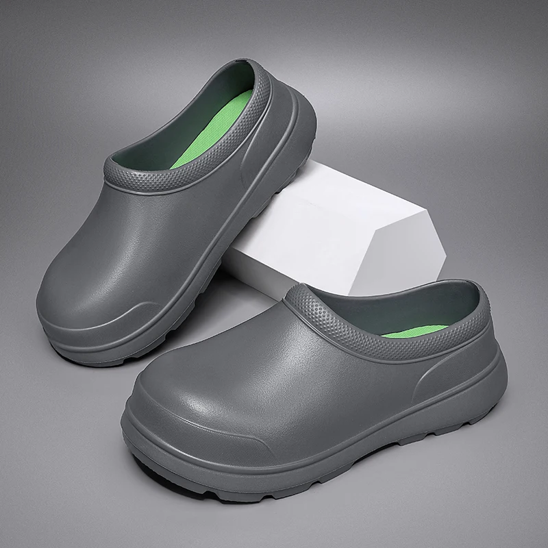 Unisex Kitchen Shoes Professional Chef Clogs Oil-Proof Doctor Nurse Shoes High Quality Garden Clogs Waterproof  for Pet Workers