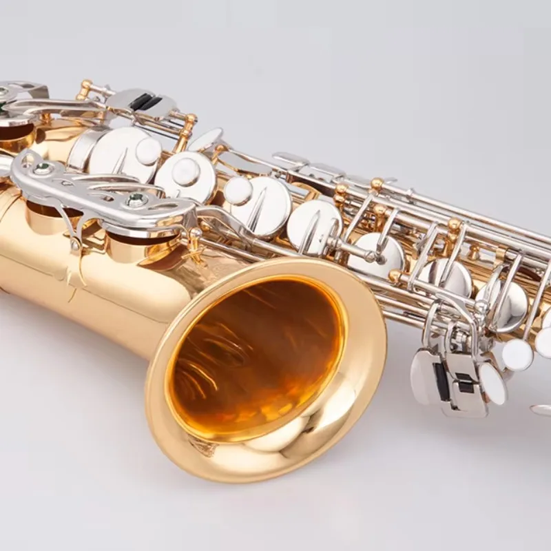 

Hooqu Wholesale Woodwind Instrument Factory Brass Body Tone Eb Alto Saxophone