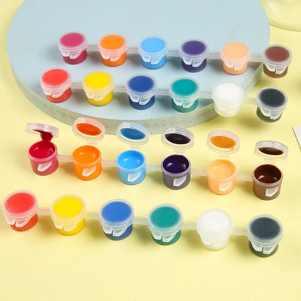

30 шт. прозрачных пластиковых контейнеров для краски с крышками, герметичные, для хранения пигментов, косметики, блесток, для рукоделия